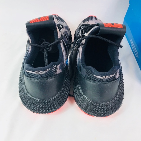 Mens Adidas Prophere Black Solar Red size 10 - Picture 3 of 8